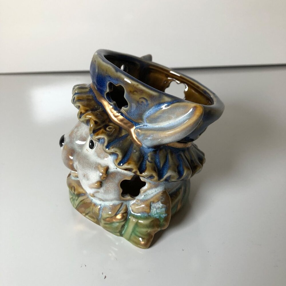 Vintage Ceramic Rabbit or Fox Candle Holder Spring Easter - Picture 4 of 7